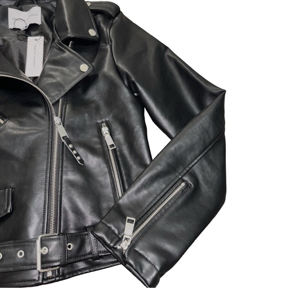 NWT Rebecca Minkoff Leathet Moto Jacket - Picture 2 of 8